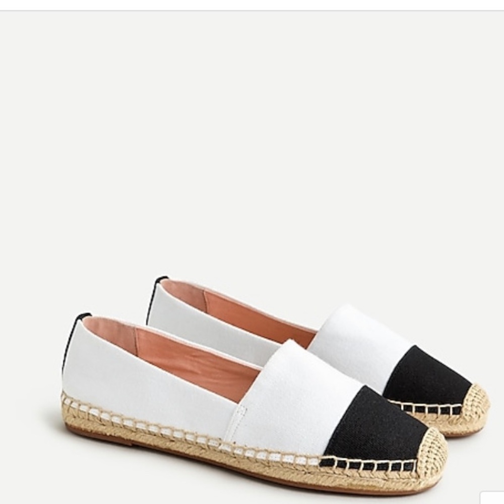 J. Crew Espadrille shoes in canvas with toe cap